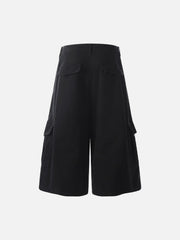 Distressed Multi-Pocket Cargo Jorts