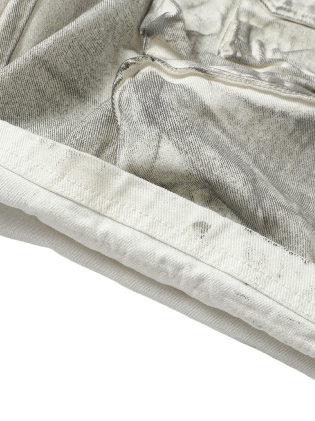 Distressed Multi-Pocket Cargo Shorts