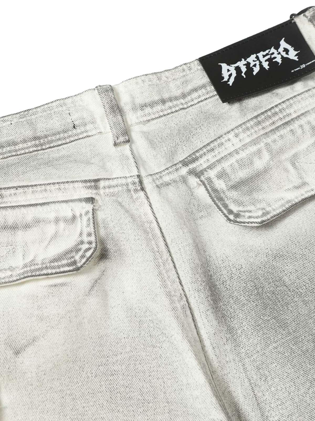 Distressed Multi-Pocket Cargo Shorts