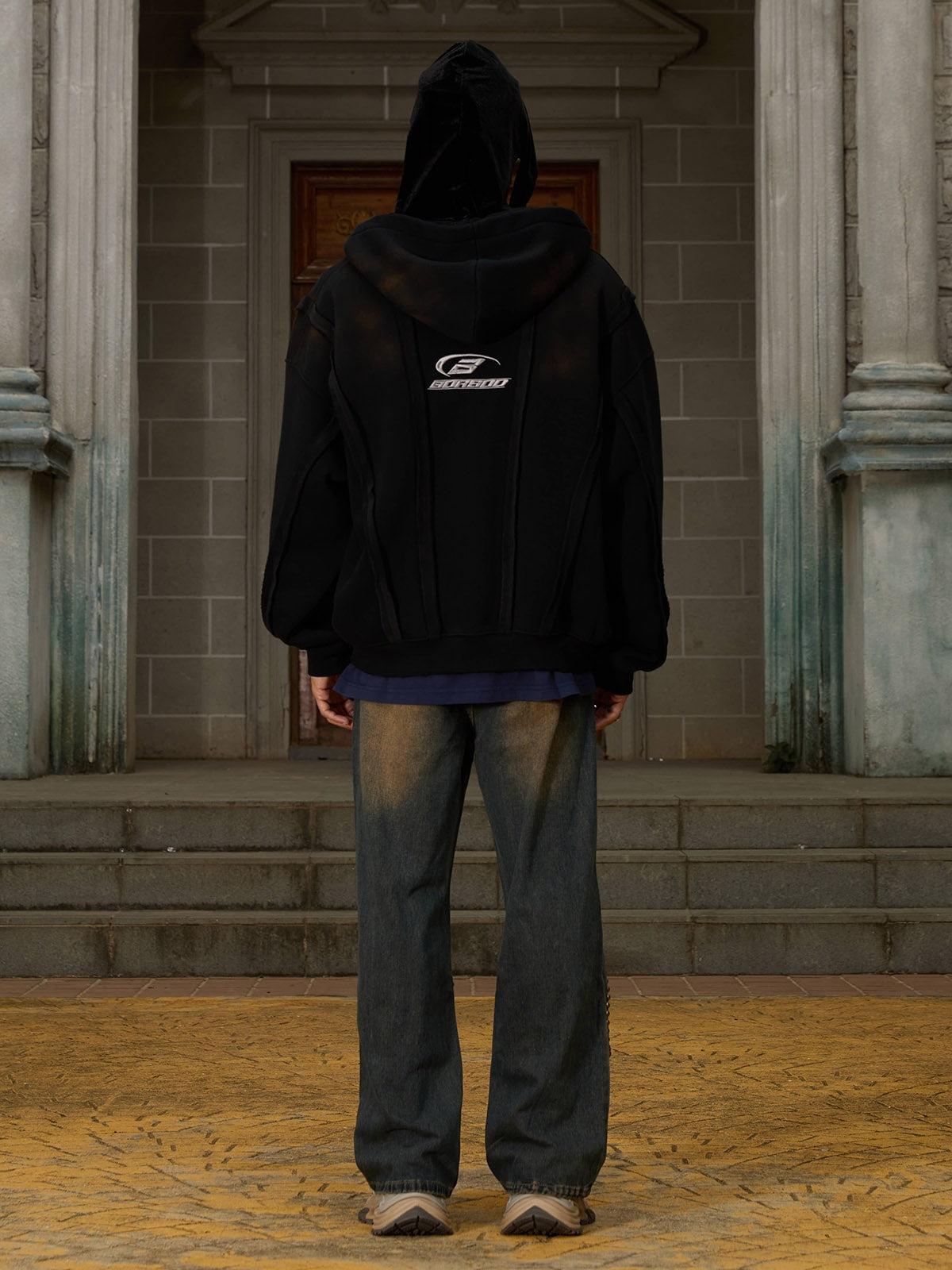 Distressed Patchwork Velvet Jacket