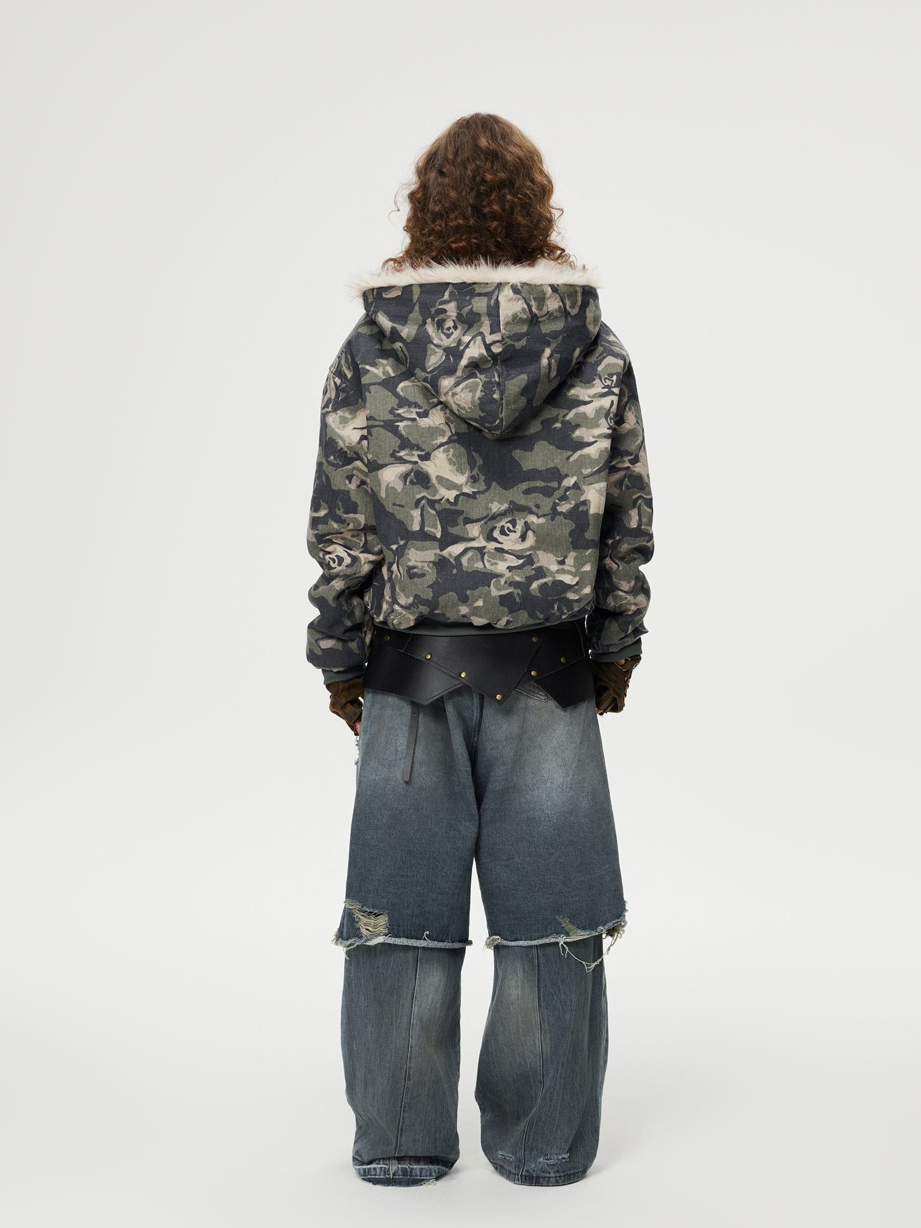 Distressed Two Layer Baggy Jeans