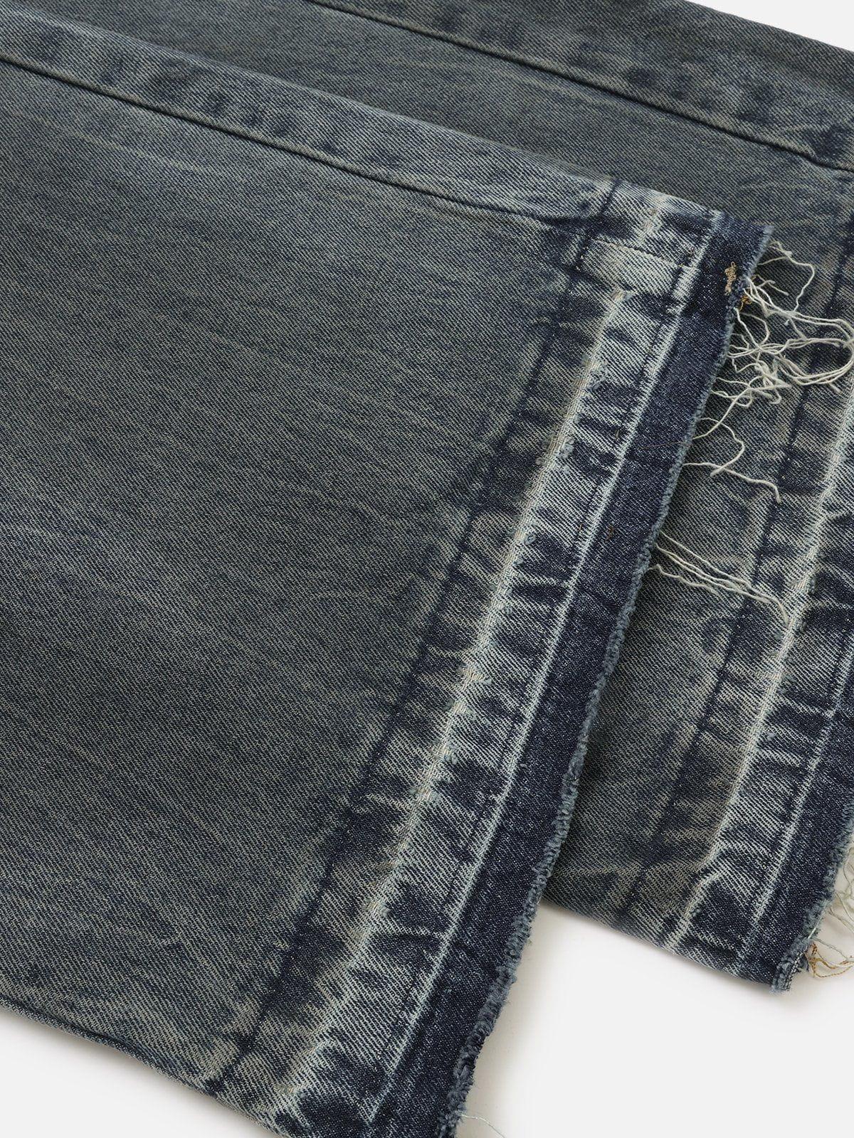 Distressed Two Layer Baggy Jeans