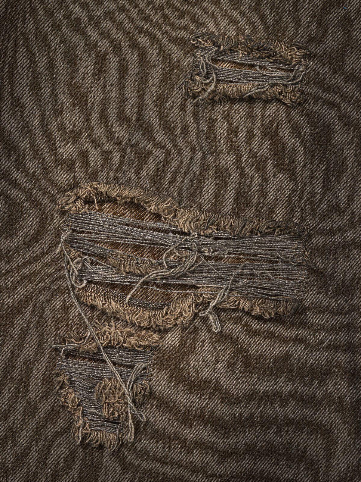Distressed Washed Jeans
