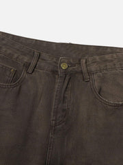 Distressed Washed Jeans