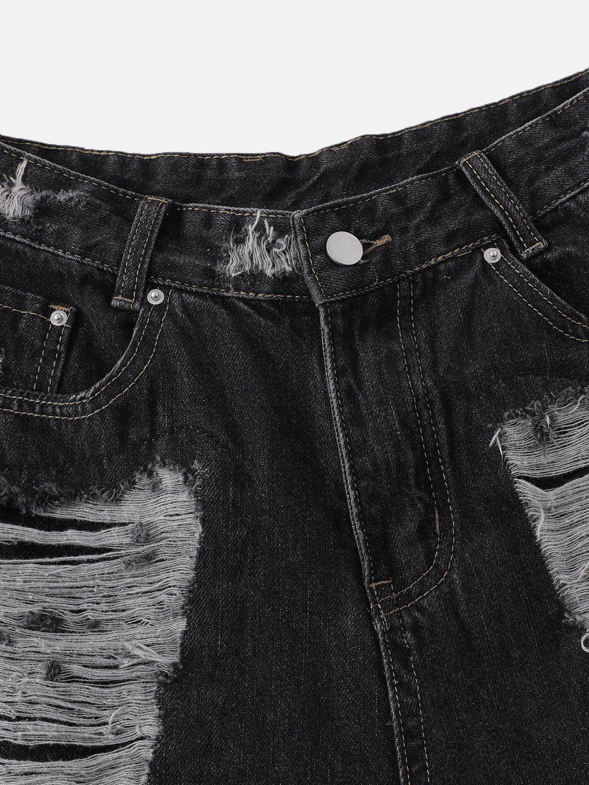 Distressed Washed Longlie Jorts