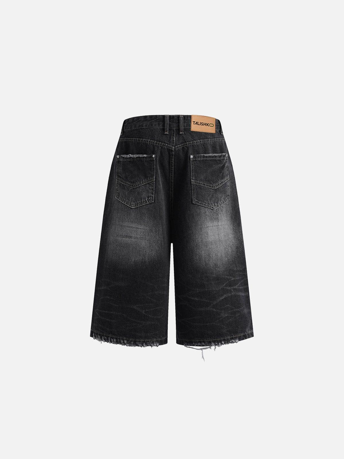 Distressed Washed Longlie Jorts
