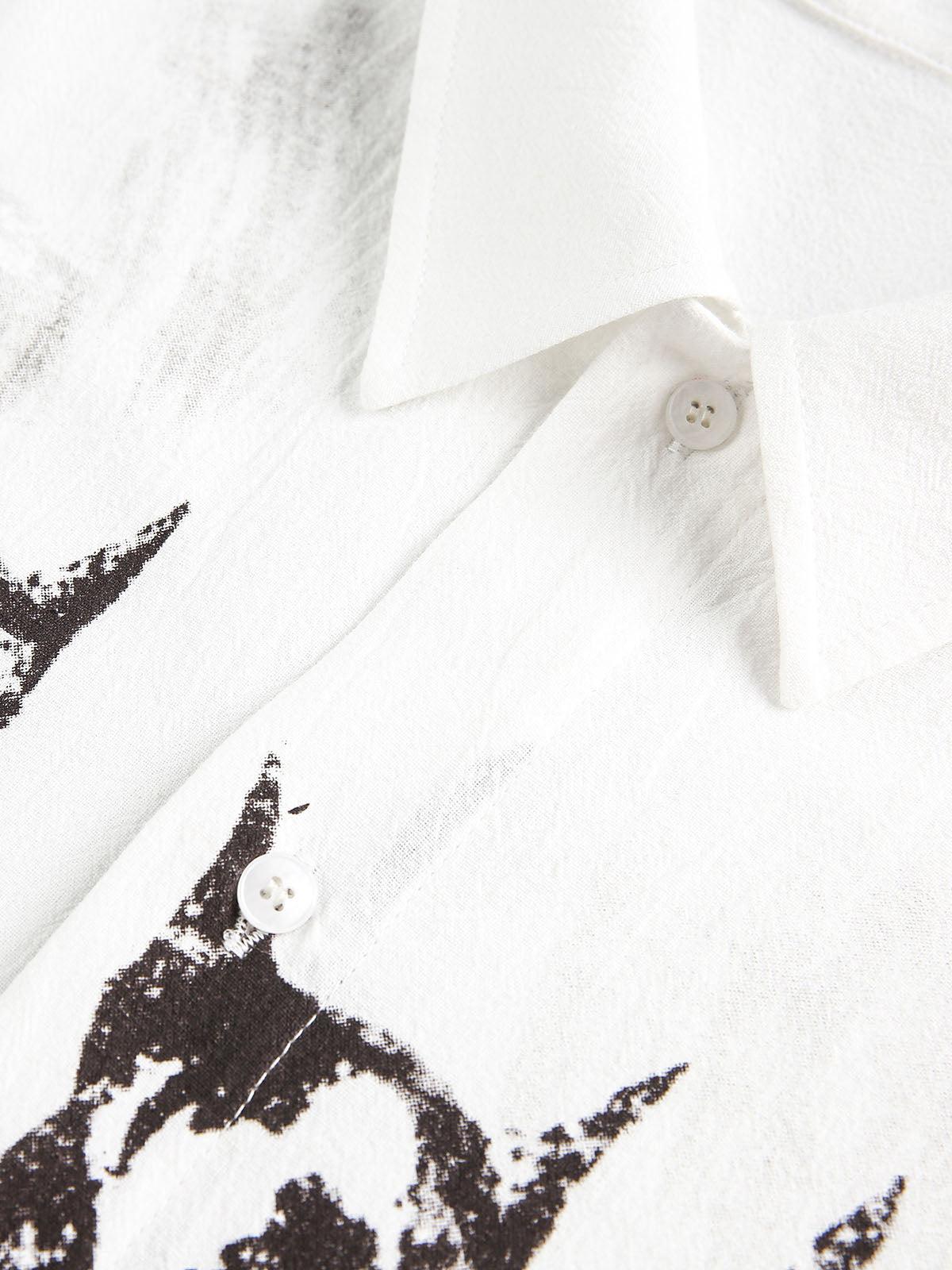 Doberman Print Short Sleeve Shirt