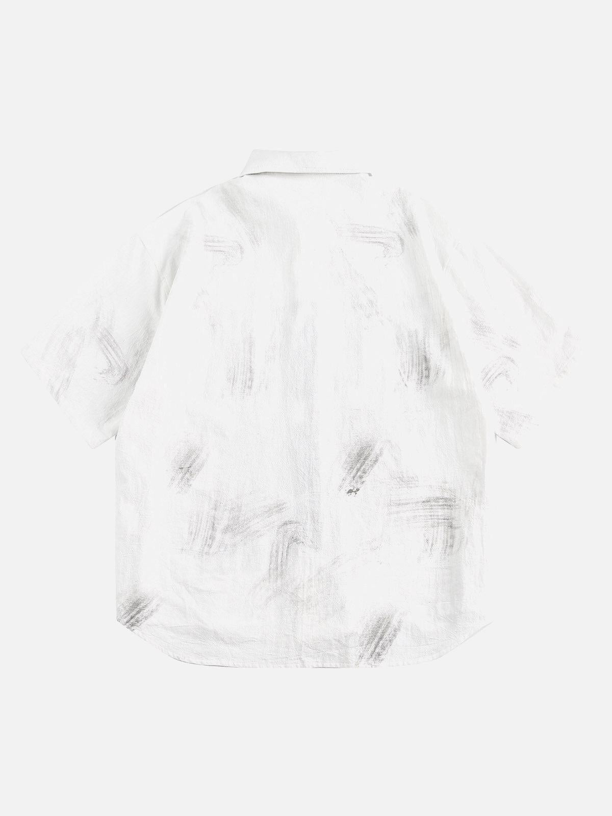 Doberman Print Short Sleeve Shirt