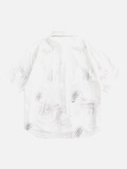 Doberman Print Short Sleeve Shirt