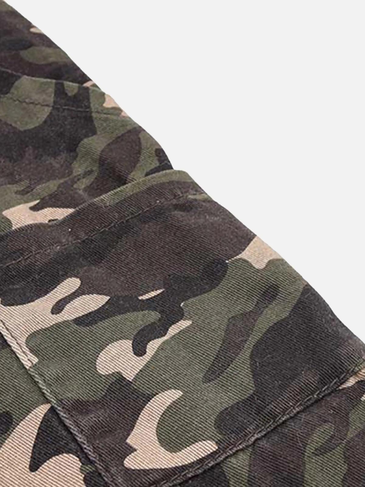 Dog Paw Print Camouflage Pants