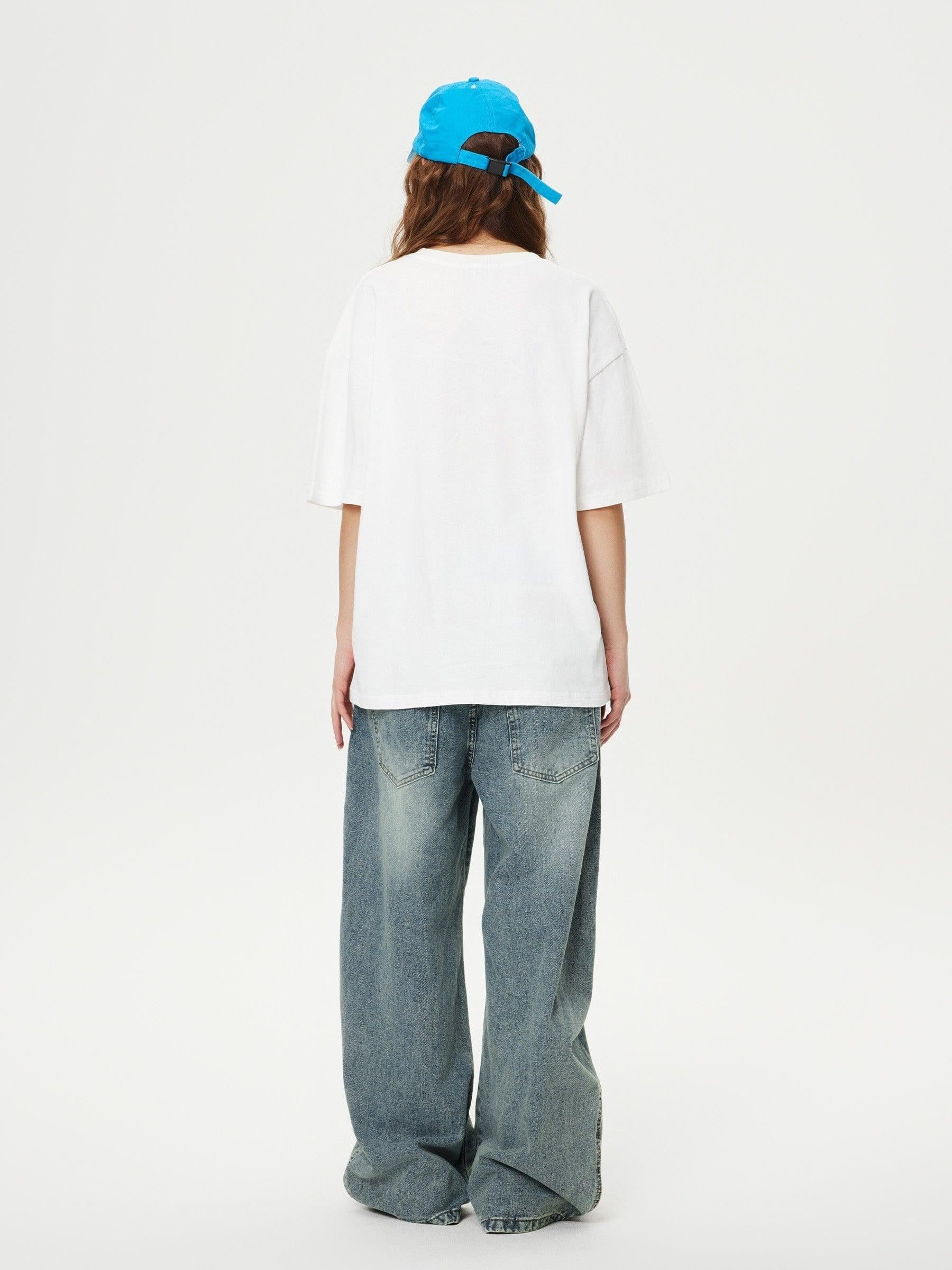 Double Waist Loose Sagging Jeans