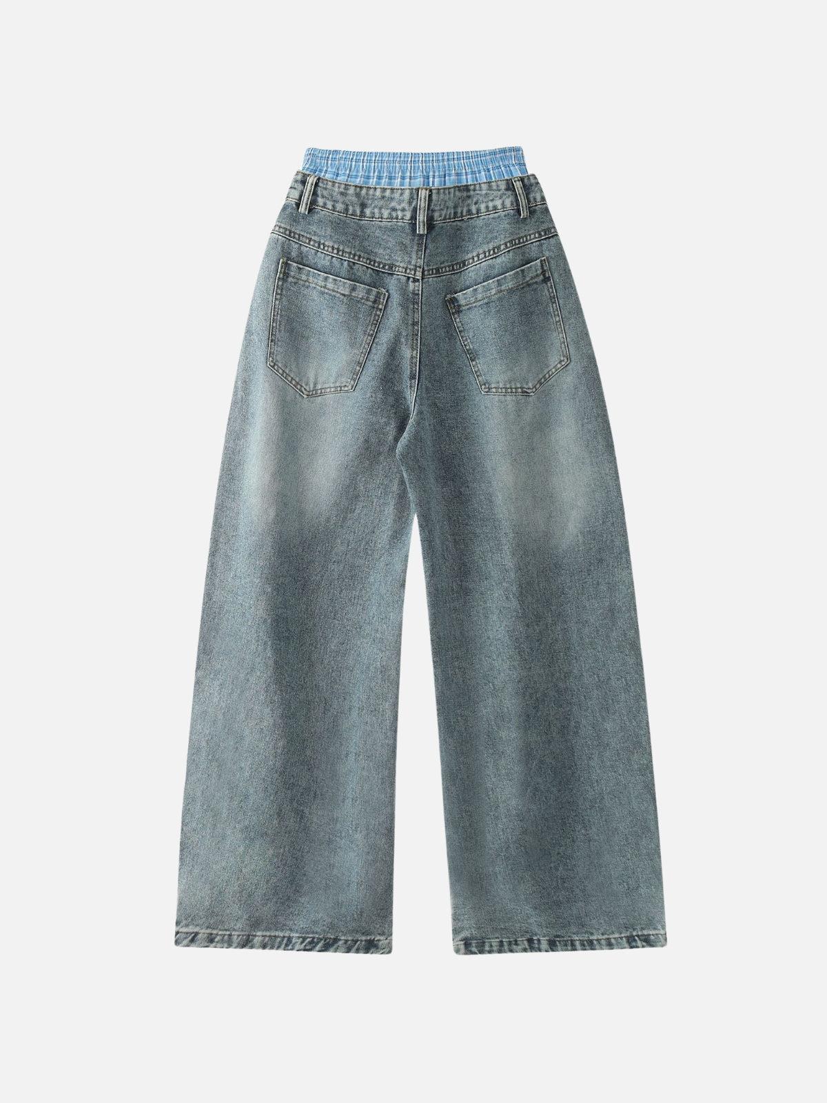 Double Waist Loose Sagging Jeans