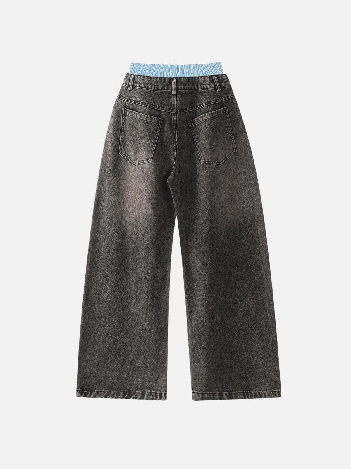 Double Waist Loose Sagging Jeans