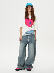 Double Waist Loose Sagging Jeans