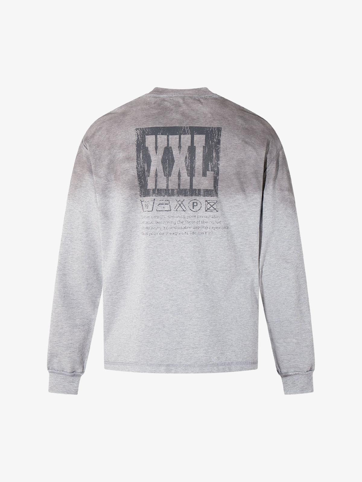 Street Dirty Dyed Washed Long-Sleeved T-Shirt