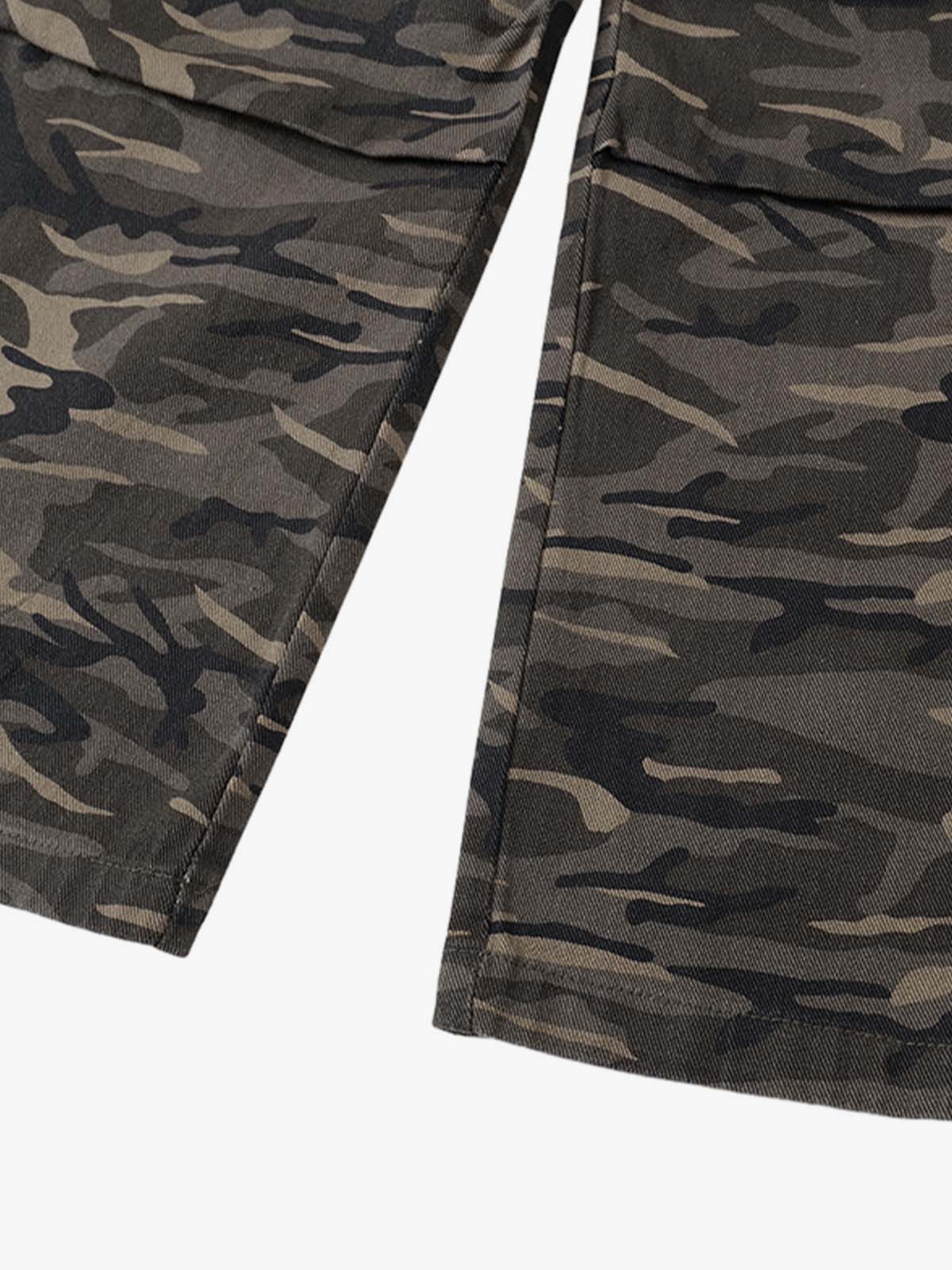 Functional Camouflage Multi-Pocket Work Pants