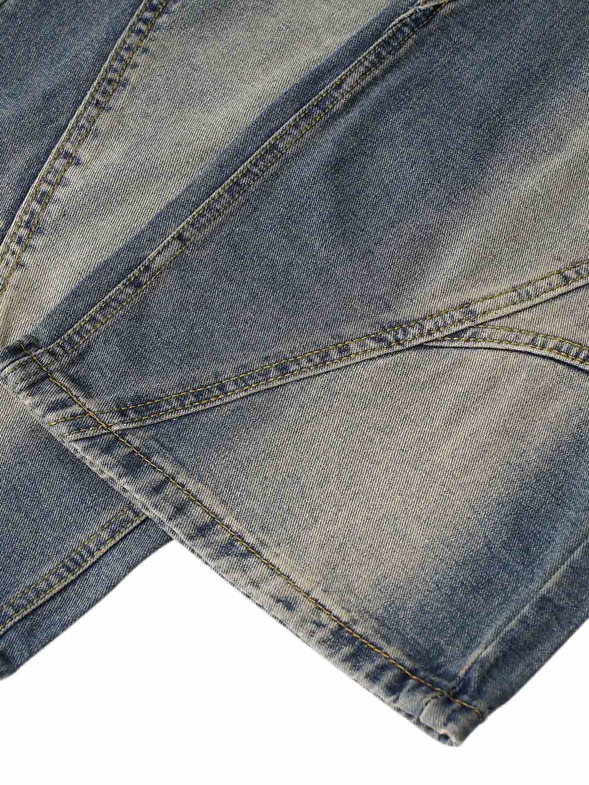 Washed Distressed Baggy Jeans