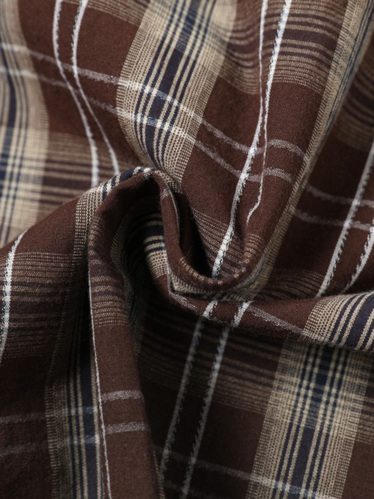 Vintage Patch Embroidered Plaid Shirt