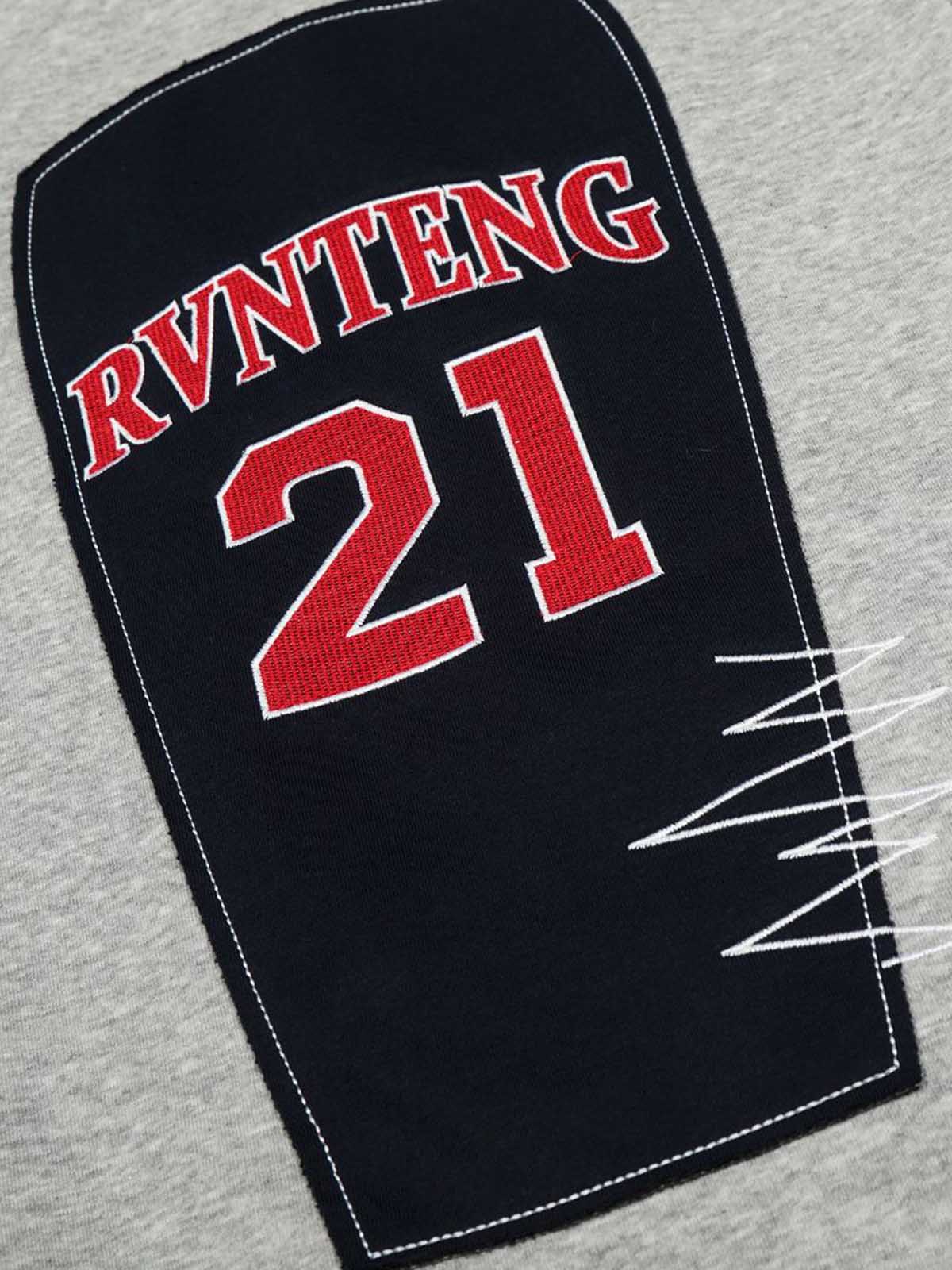 Hip-Hop Patch Embroidered Wide-Leg Sweatpants