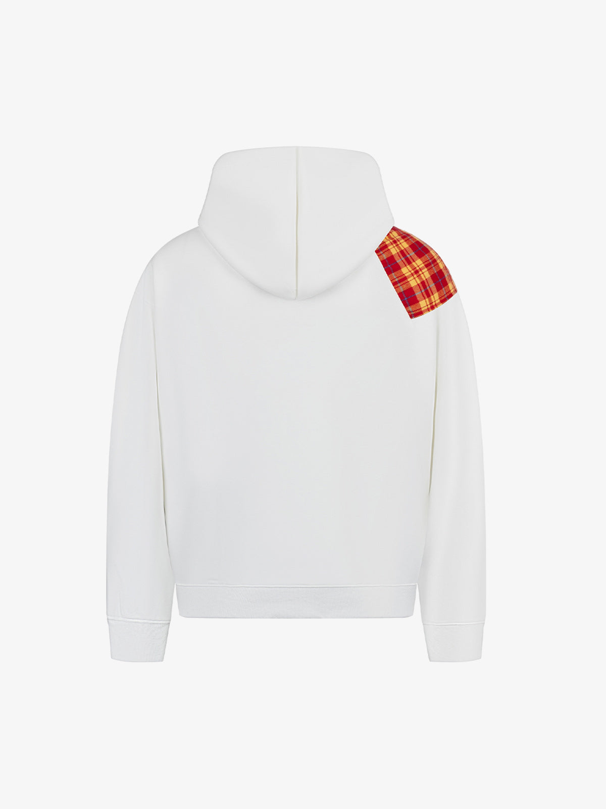 Retro Street Plaid Bow Stitching Hoodie