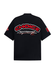 Heavy Embroidery Patch Embroidered T-Shirt