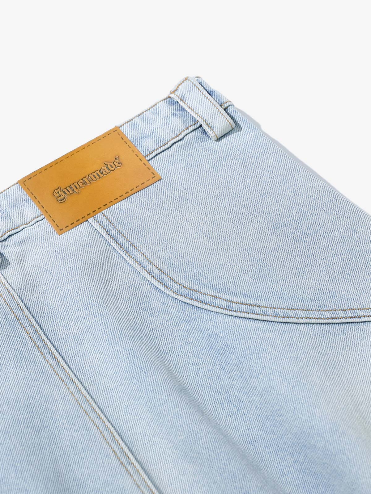 Pleated Panelled Scimitar Jeans