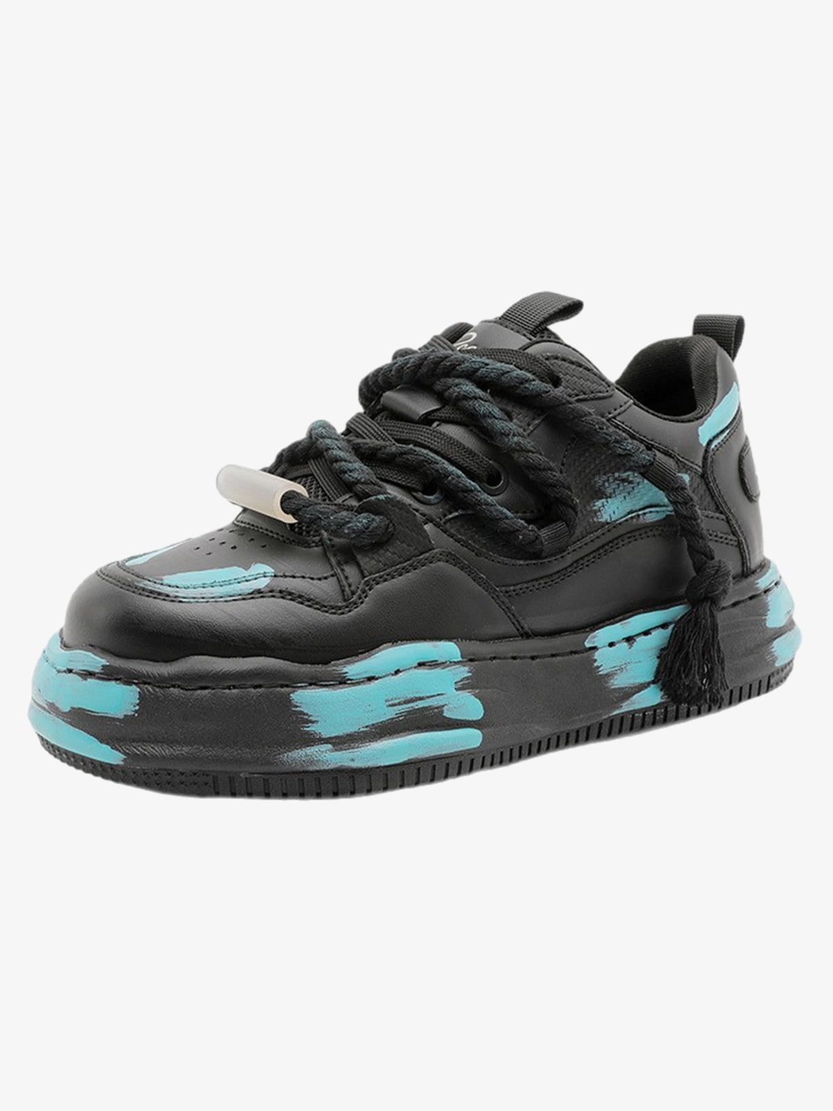 Colorful Graffiti Design Platform Sneakers