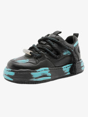 Colorful Graffiti Design Platform Sneakers