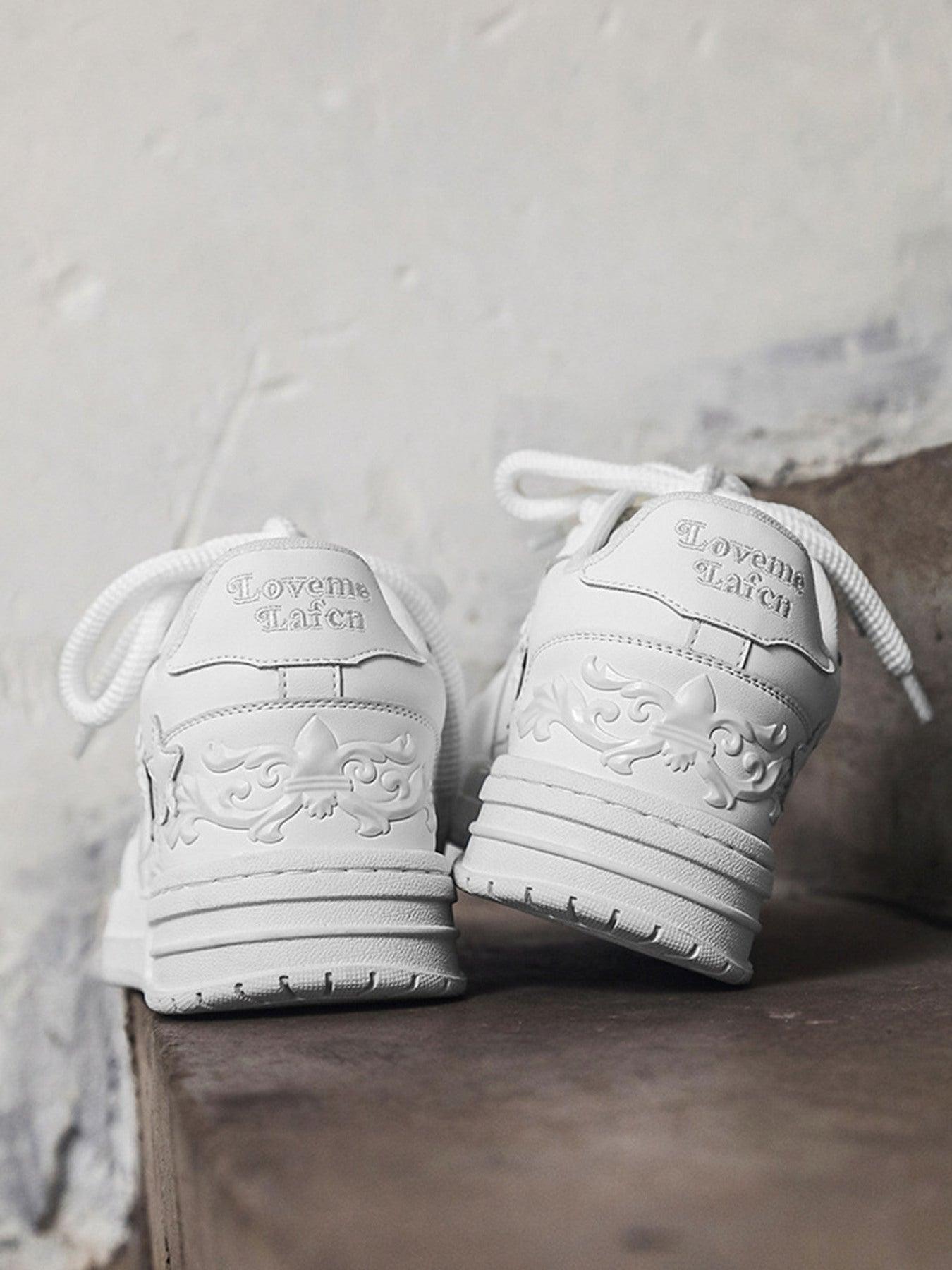 Embossed Stars Casual Board Shoes