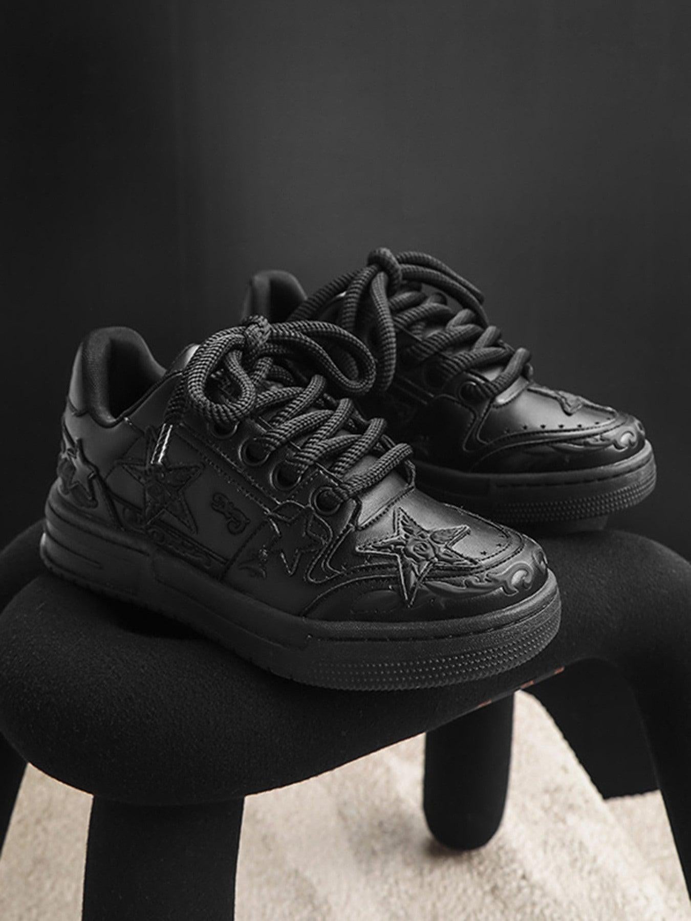 Embossed Stars Casual Board Shoes