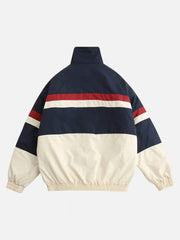 Embroidered Letter Patch Cotton Jacket