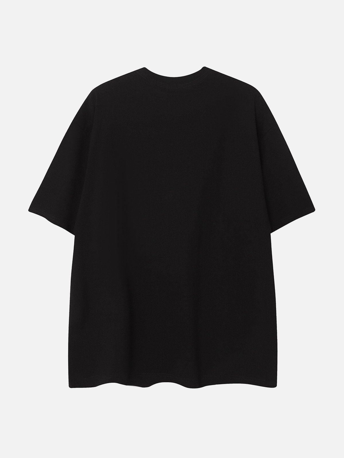 Embroidery Abstract Face Tee