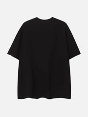 Embroidery Abstract Face Tee