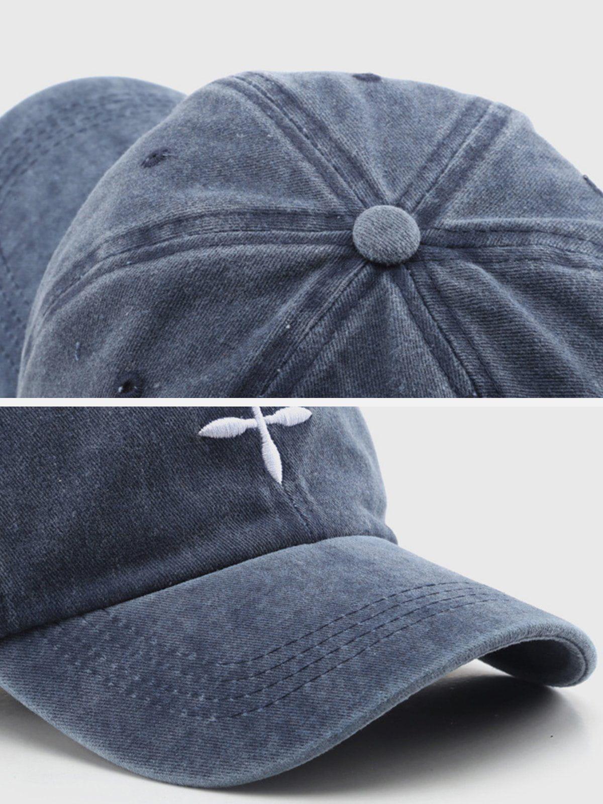Embroidery Crucifix Baseball Cap