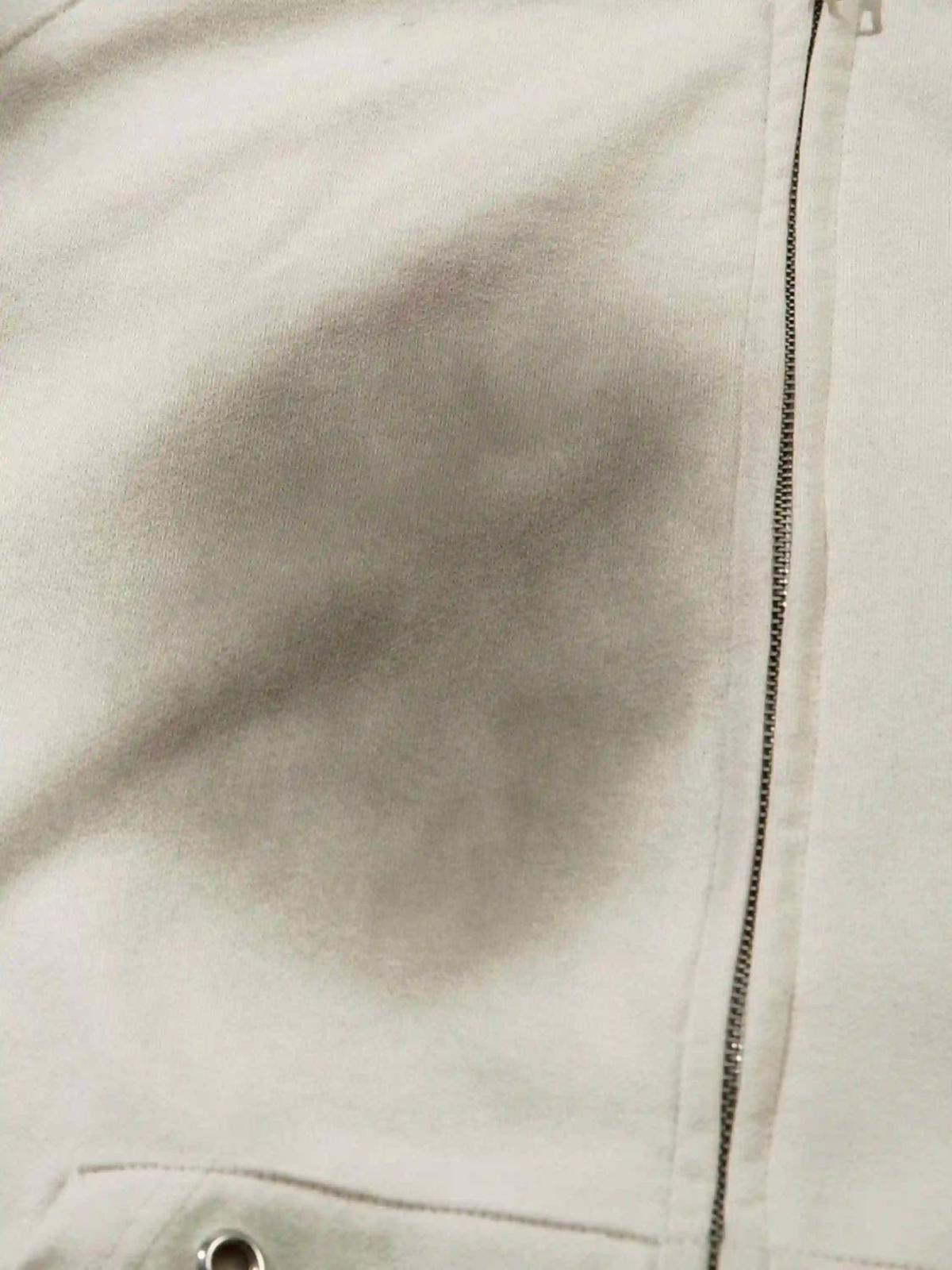 Embroidery Spots Zip-Up Hoodie