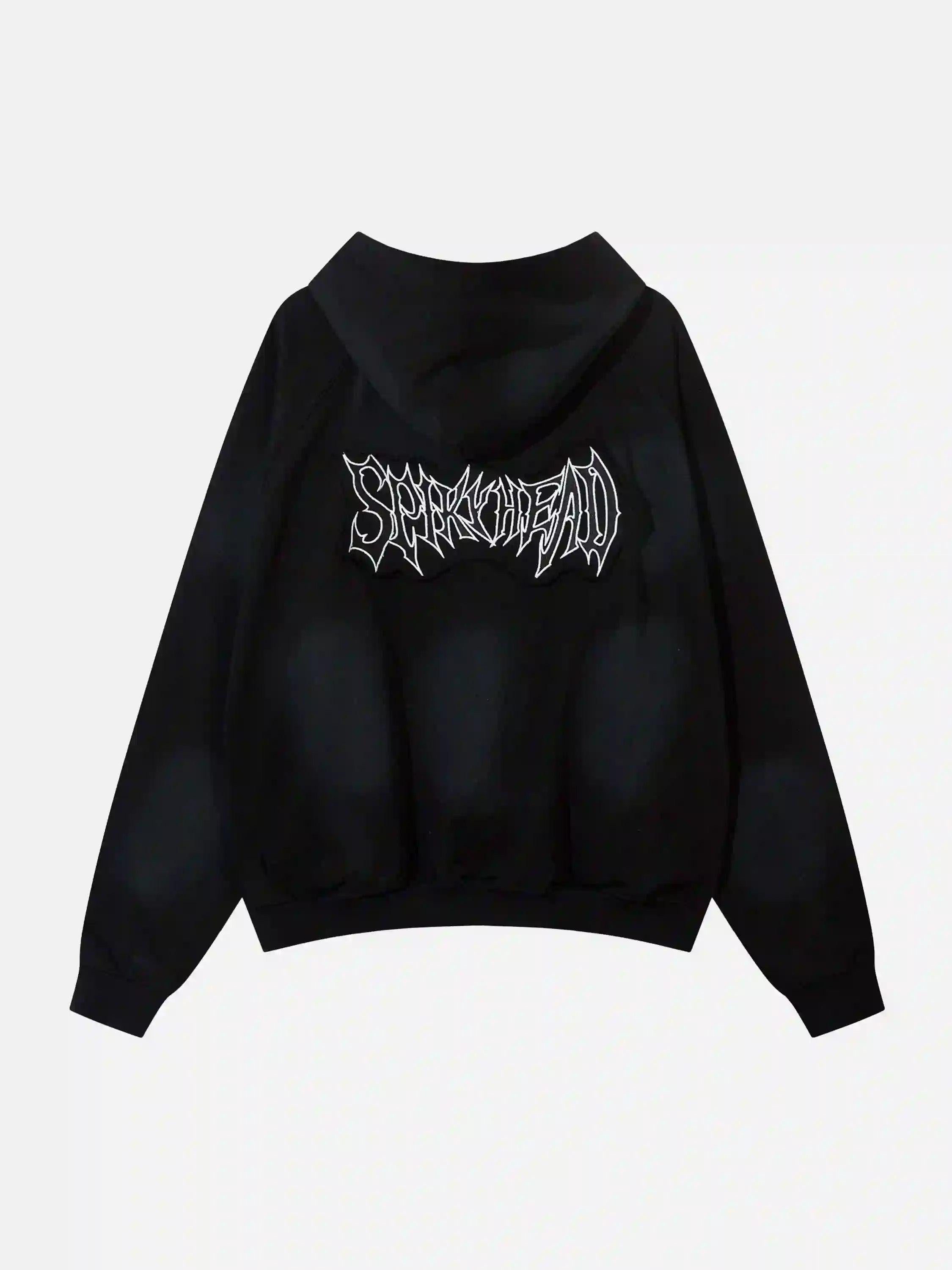 Embroidery Spots Zip-Up Hoodie
