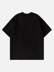 Embroidery Suede Tee