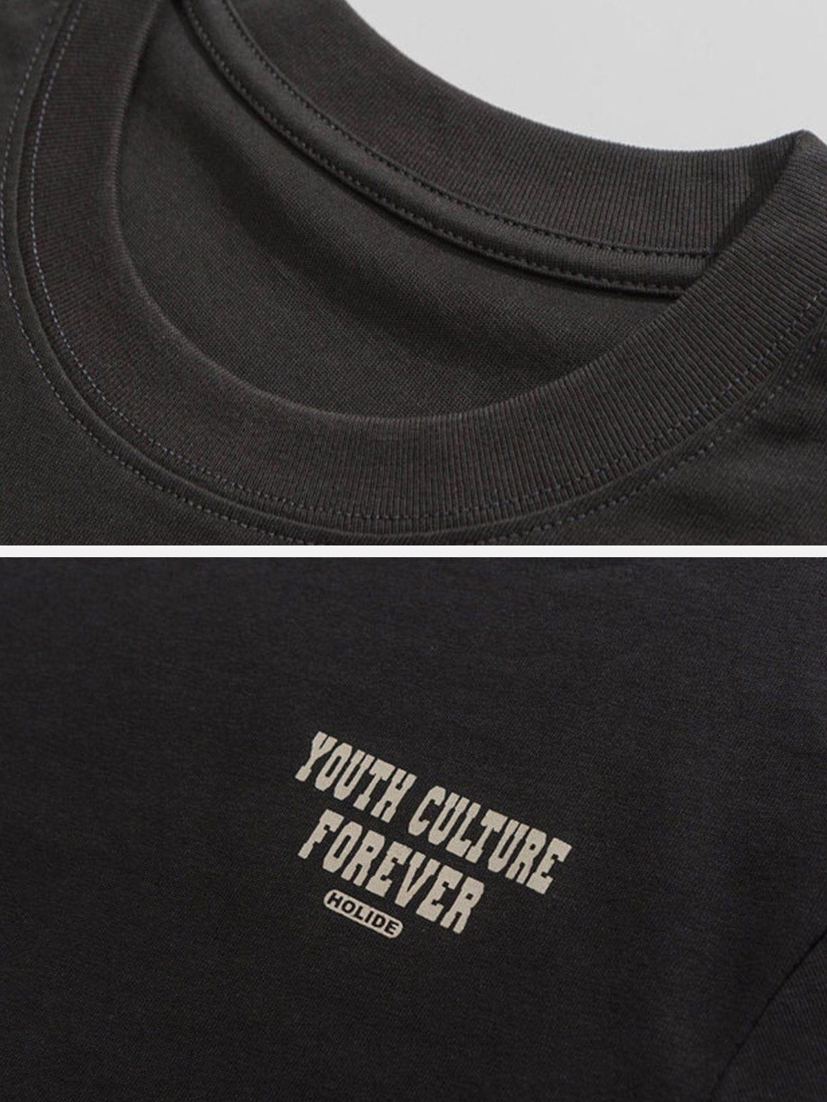 Ethnic Dress Portrait Print Tee