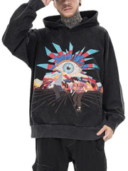 Evil Eye Embroidered Hoodie