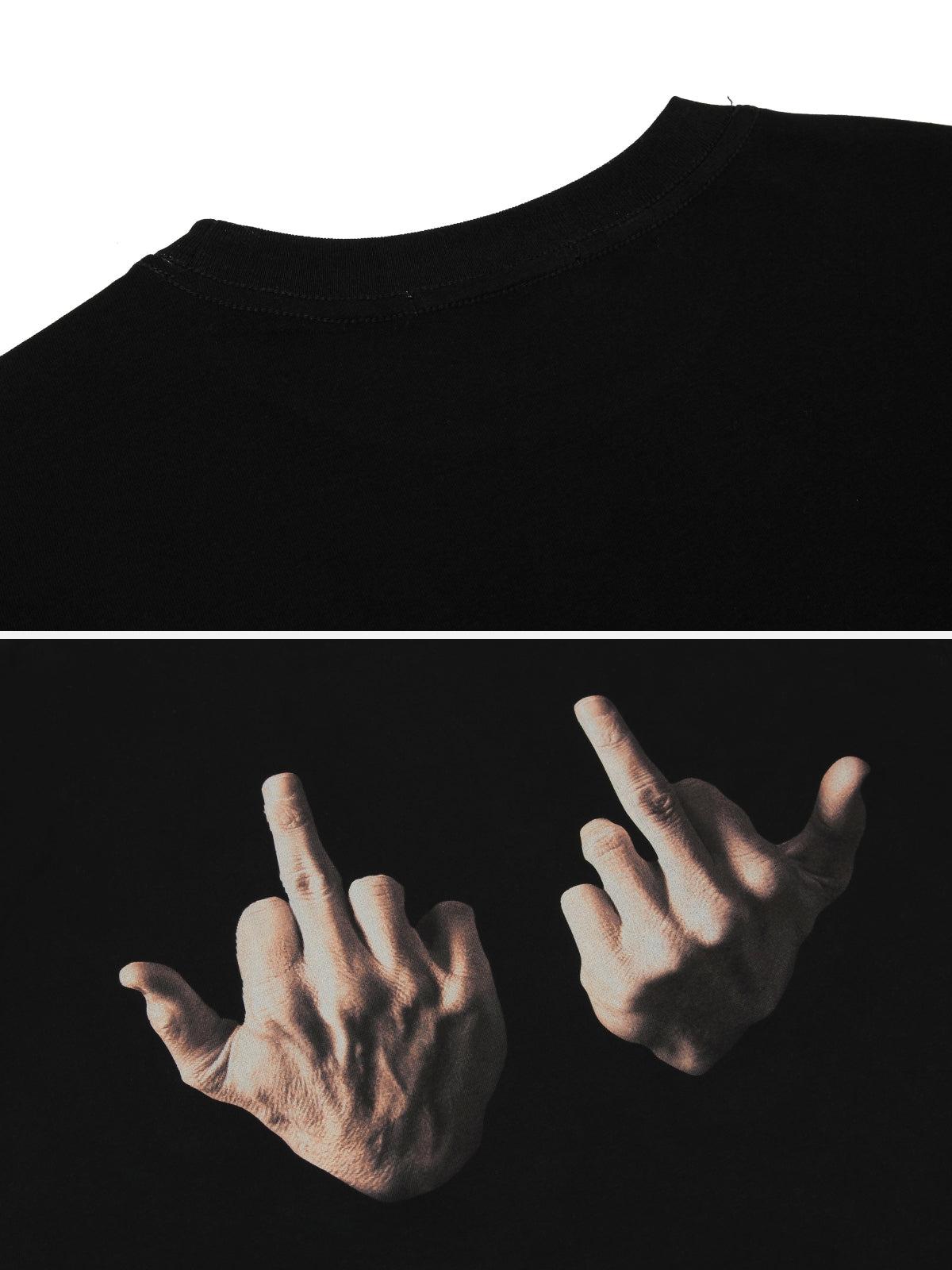 Expressive Hands Bold Gesture Graphic Tee
