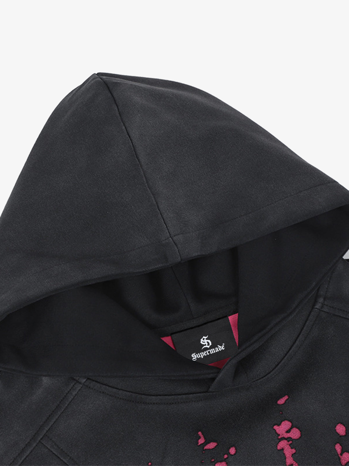 Street Dark Wasteland Distressed Washed Dirty-Dye Hoodie