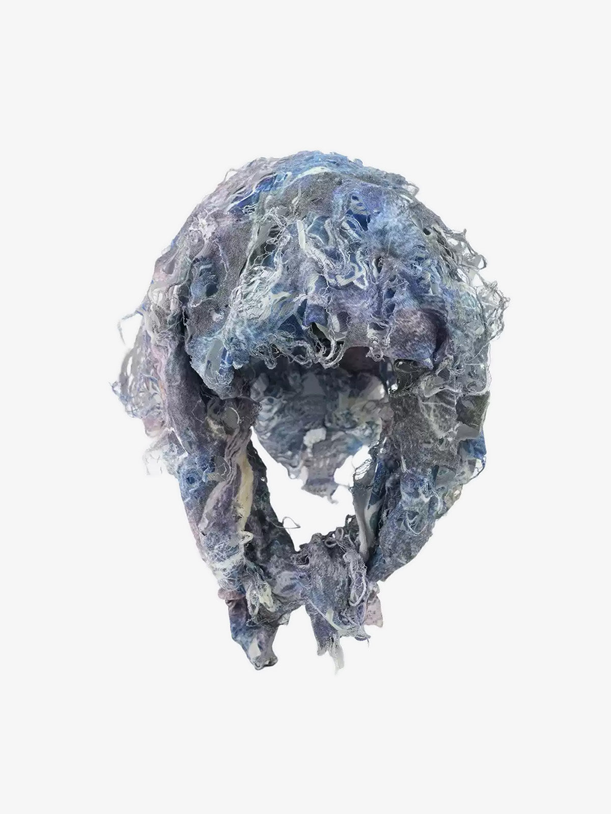 Distressed Tie-Dye Mixed Color Wasteland Square Scarf