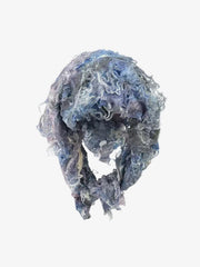 Distressed Tie-Dye Mixed Color Wasteland Square Scarf