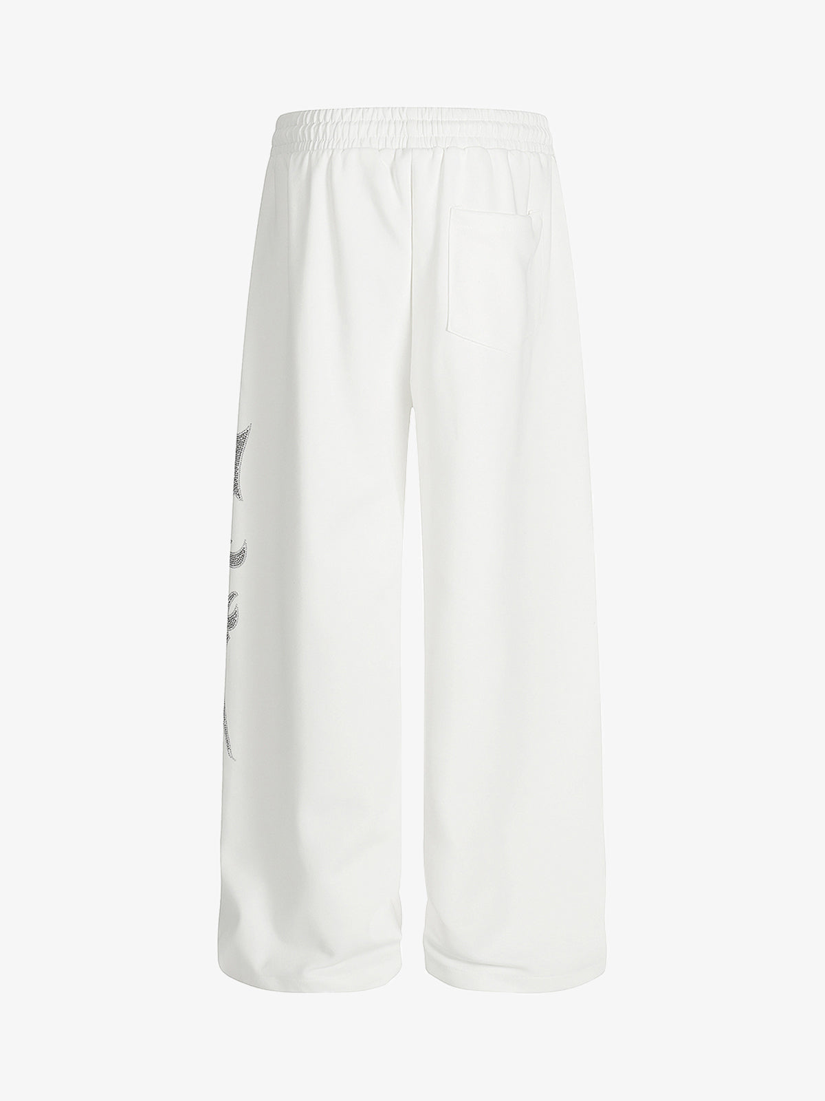 High Street Rhinestone Hip-hop Wide-leg Sweatpants