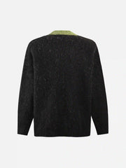 Facial Pattern Mohair Sweater