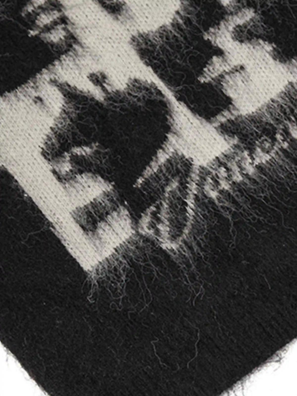 Facial Pattern Mohair Sweater