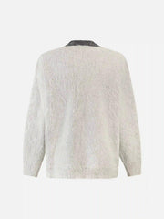 Facial Pattern Mohair Sweater