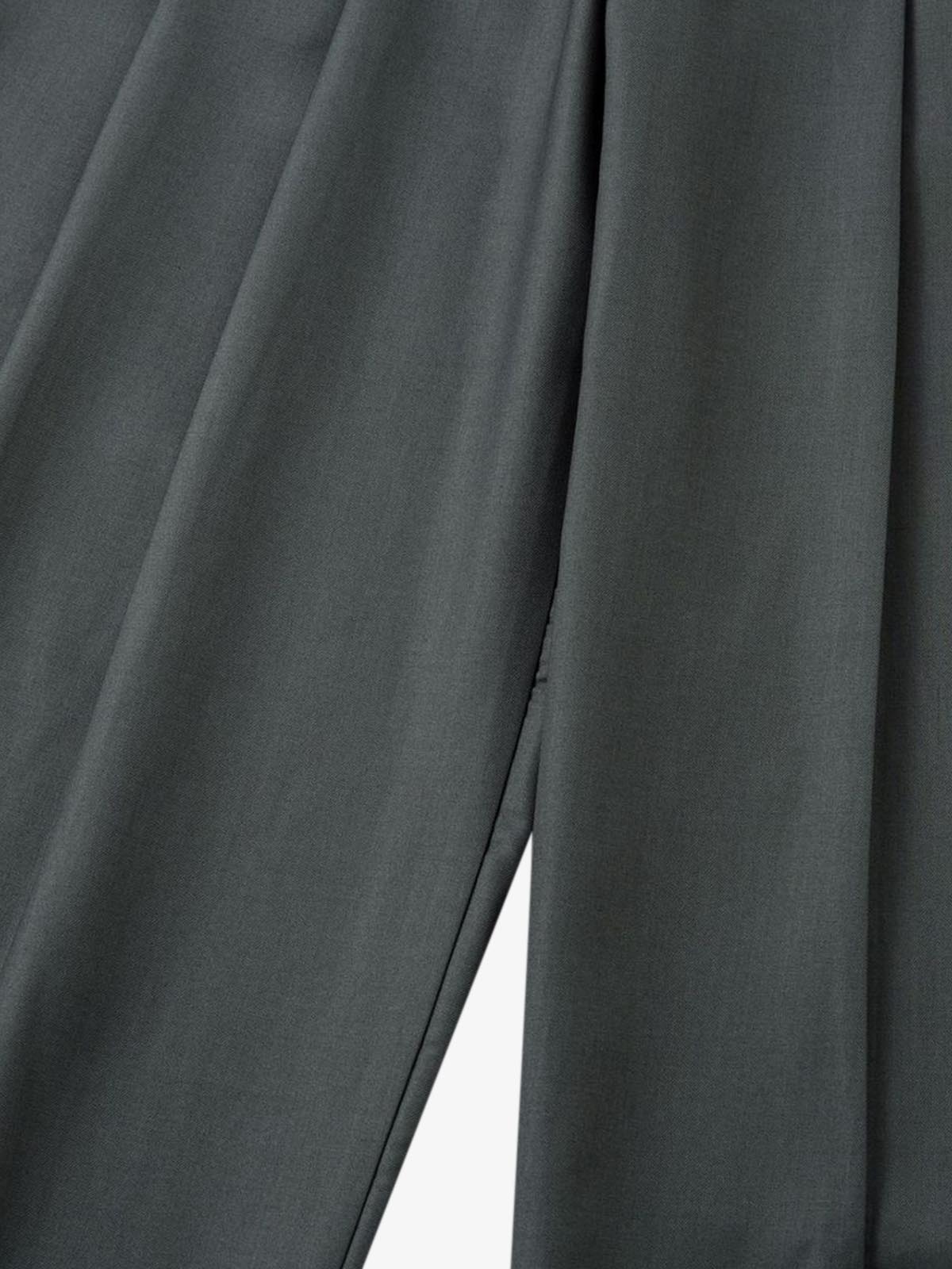Double-Button Design Pleated Suit Casual Pants