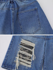 Fake Hole Camouflage Patch Jorts