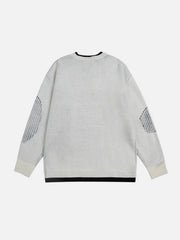 Fake Two Breakage Design Sweater